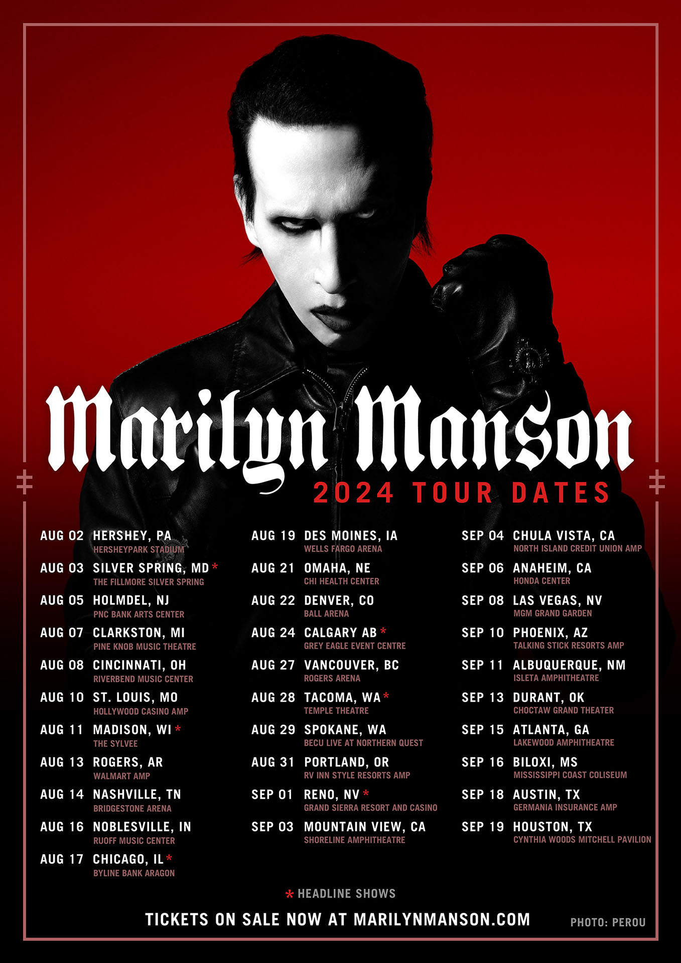 Marilyn Manson >> preparando nuevo álbum - Página 2 Tour